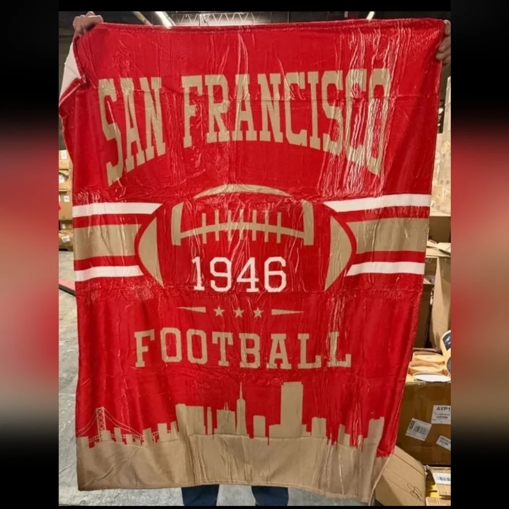 San Francisco 49ers Blanket 50x60 Throw Blanket